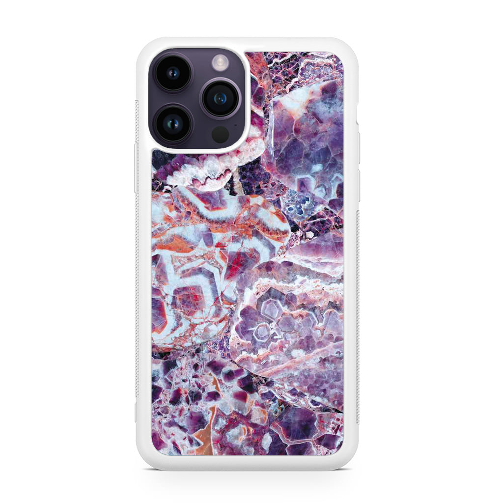 Purple Marble iPhone 14 Pro / 14 Pro Max Case