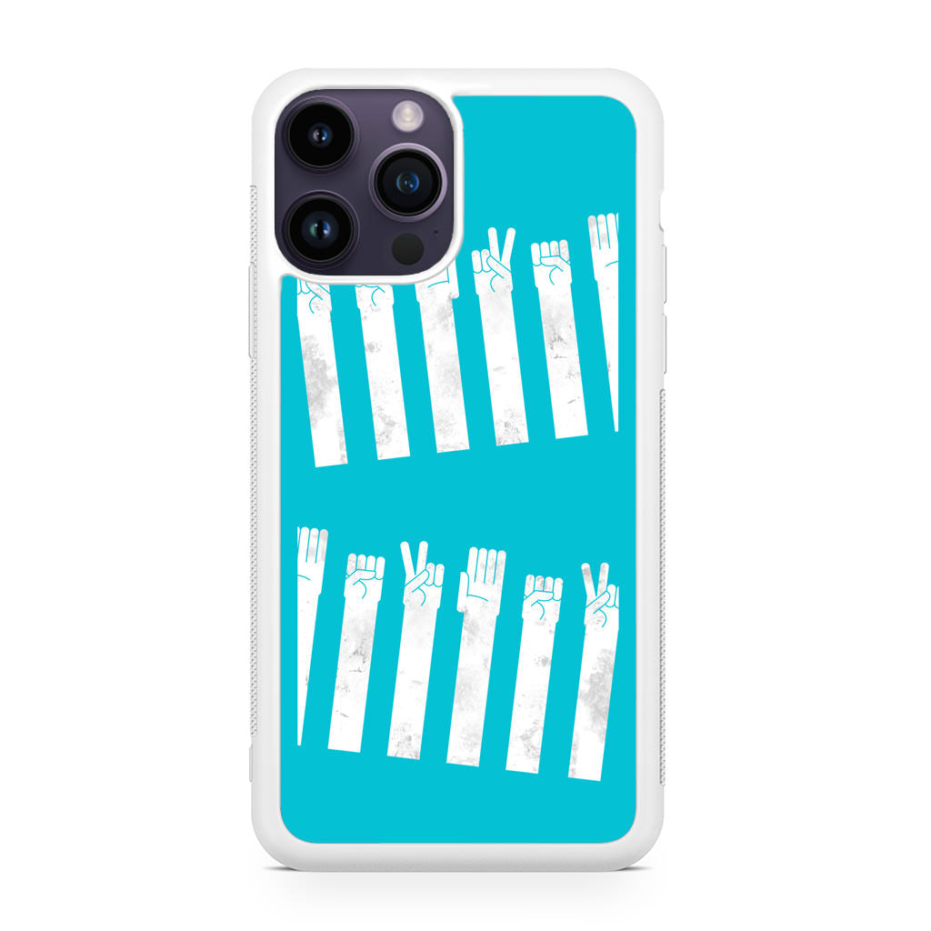 Rock–paper–scissors Zebra Crossing iPhone 14 Pro / 14 Pro Max Case