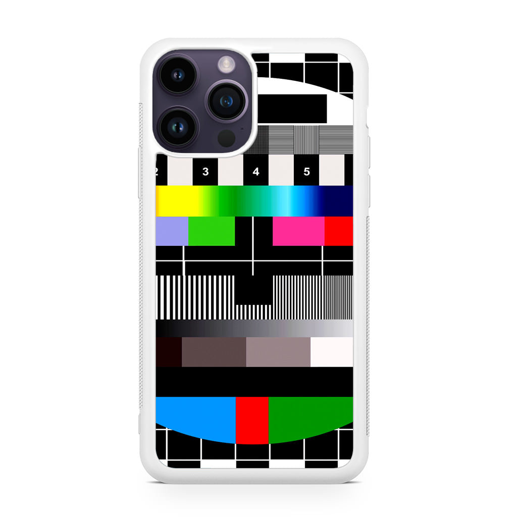 Scheme Pause TV Colorful Mesh iPhone 14 Pro / 14 Pro Max Case