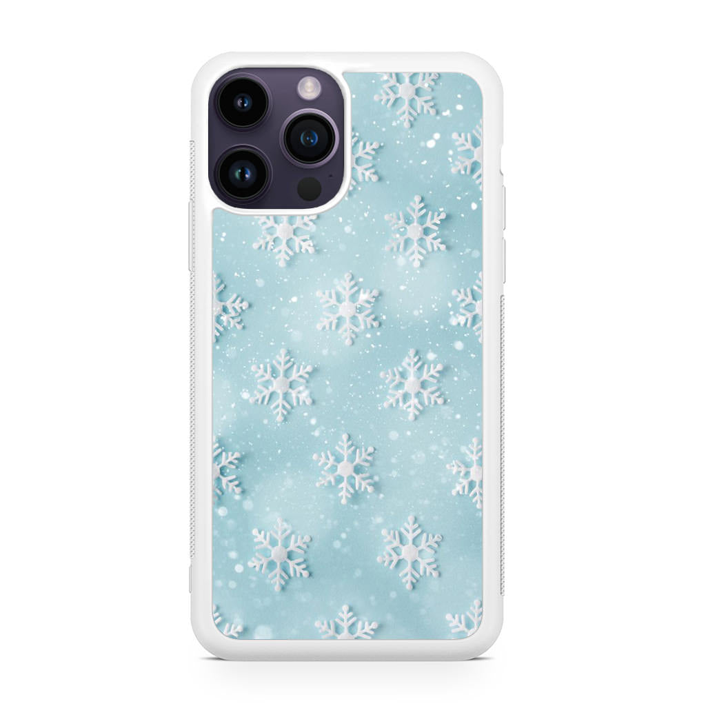 Snowflakes Pattern iPhone 14 Pro / 14 Pro Max Case