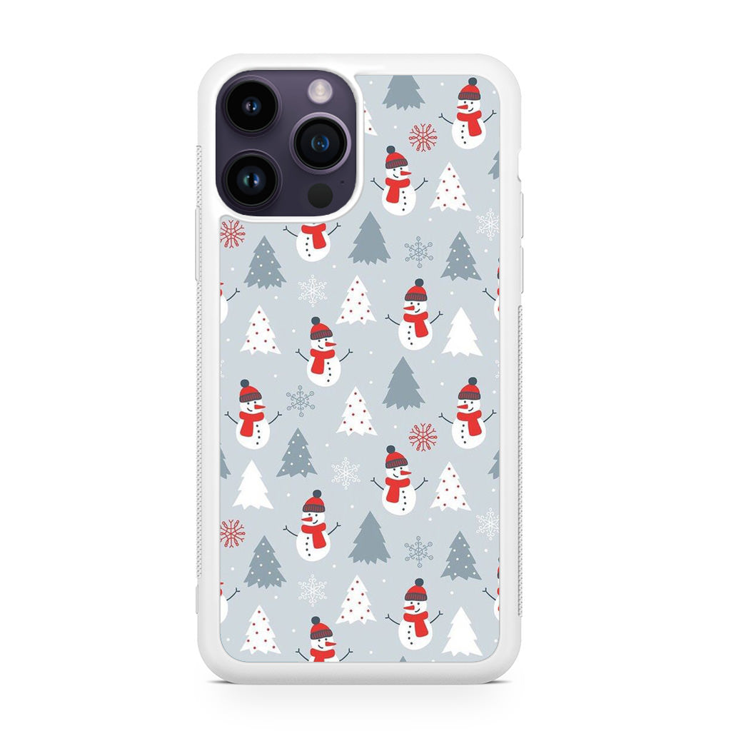 Snowmans Pattern iPhone 14 Pro / 14 Pro Max Case