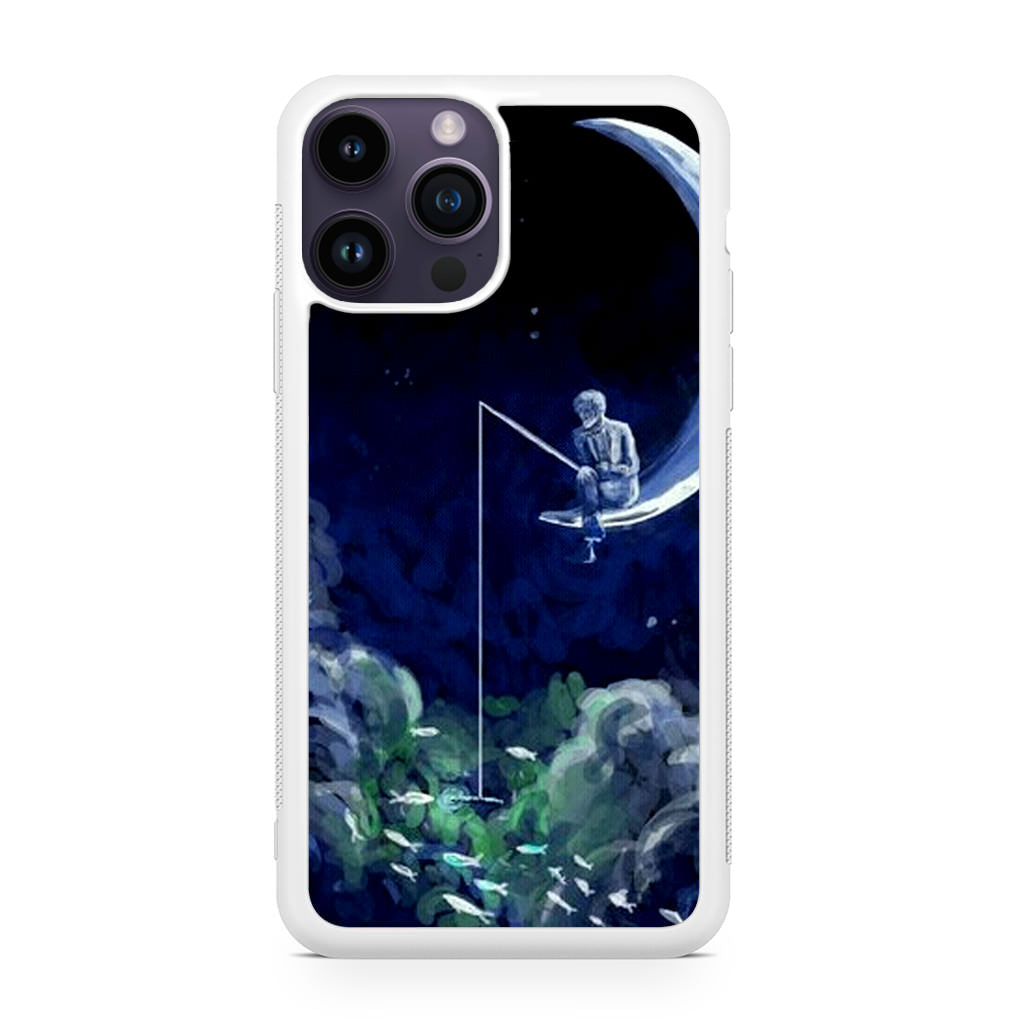 Tardis Walking To The Moon iPhone 14 Pro / 14 Pro Max Case