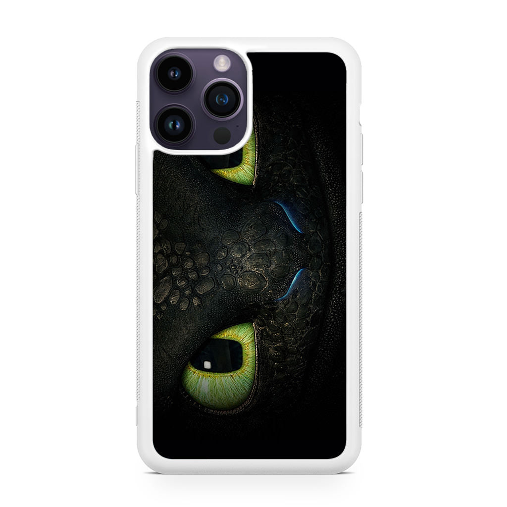 Toothless Dragon Eyes Close Up iPhone 14 Pro / 14 Pro Max Case