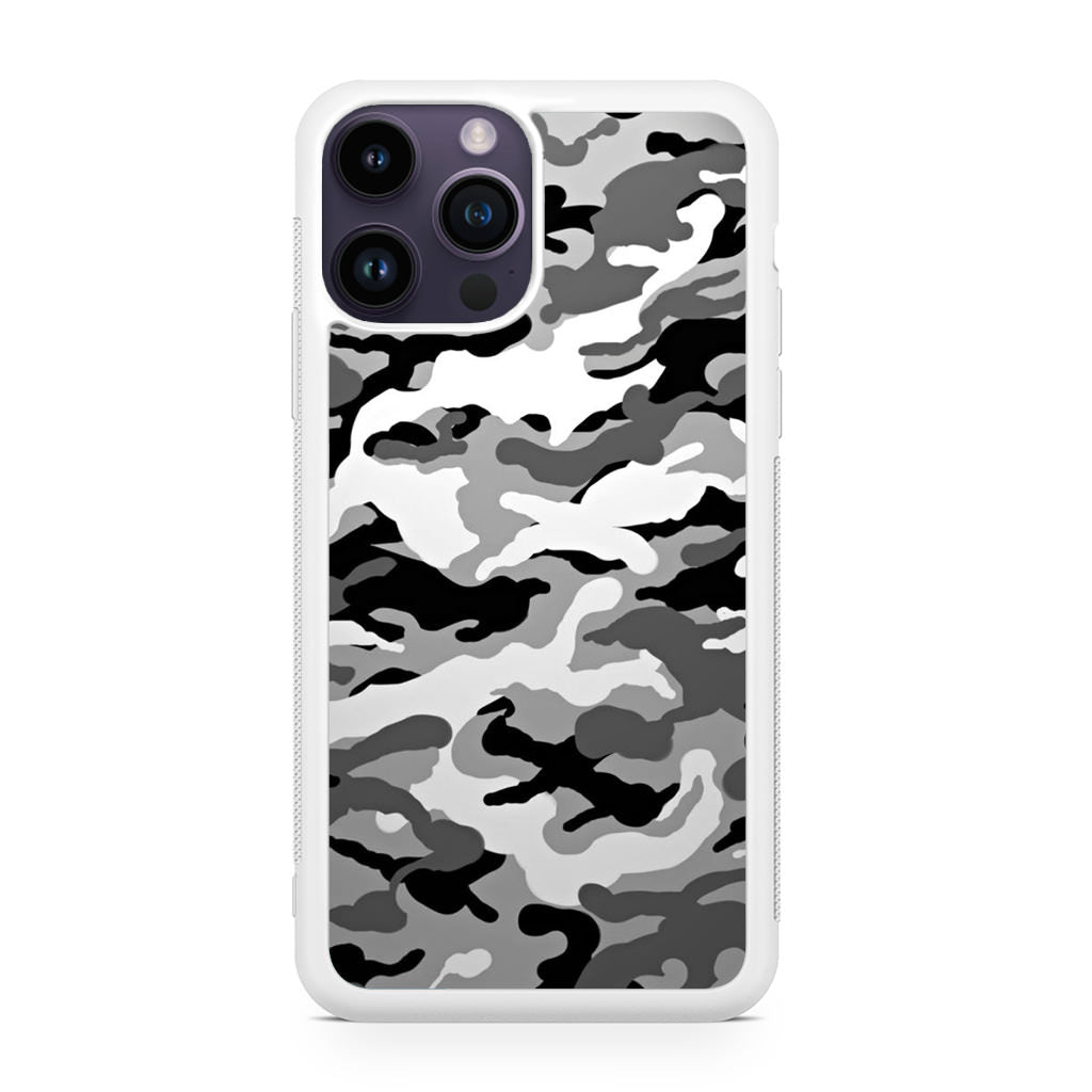 Winter Army Camo iPhone 14 Pro / 14 Pro Max Case