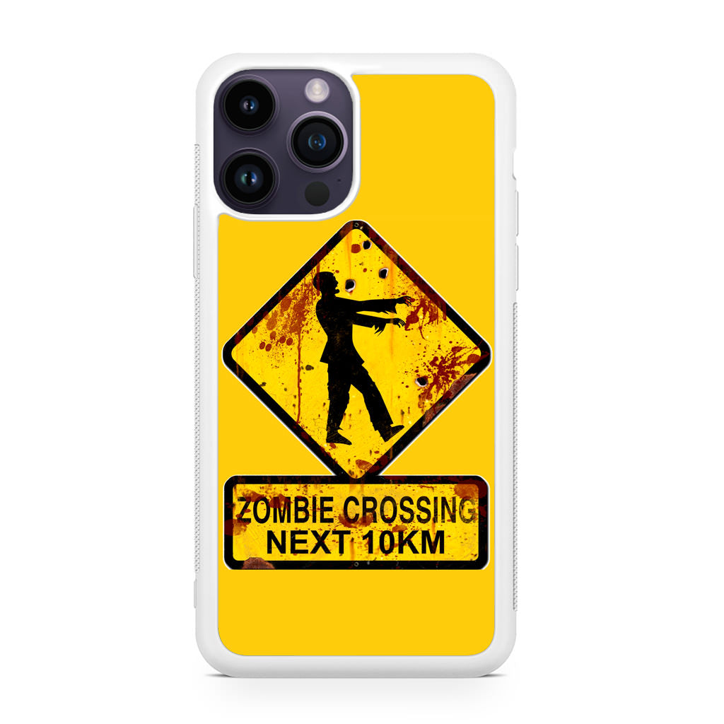 Zombie Crossing Sign iPhone 14 Pro / 14 Pro Max Case