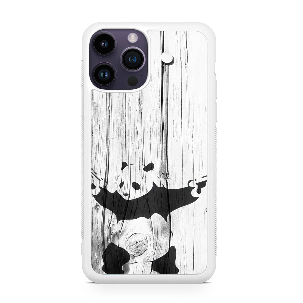 Banksy Graffiti Panda iPhone 14 Pro / 14 Pro Max Case