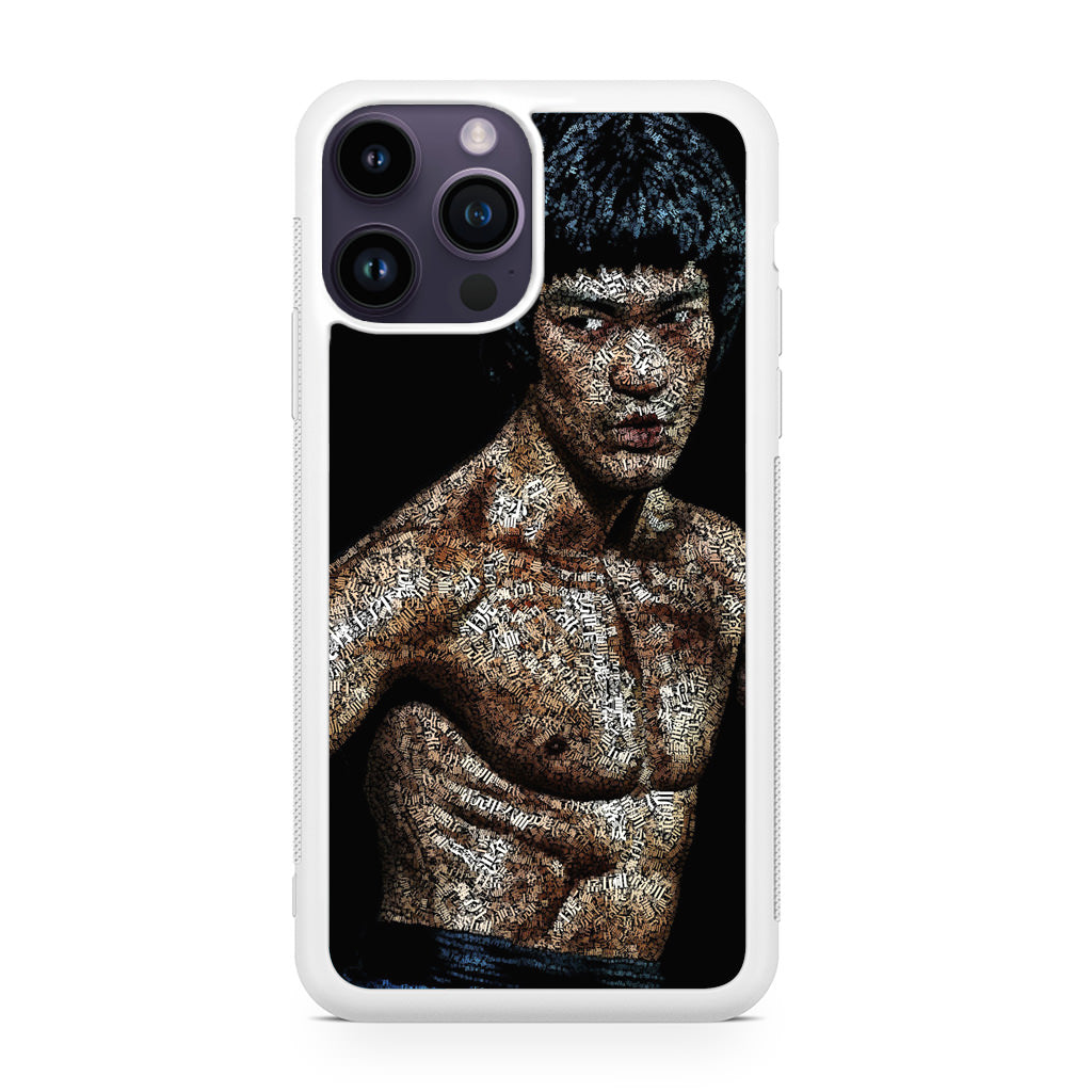 Bruce Lee Typograph iPhone 14 Pro / 14 Pro Max Case