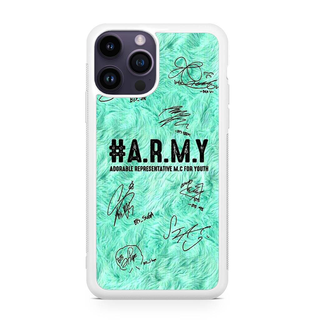 BTS Army Signature iPhone 14 Pro / 14 Pro Max Case