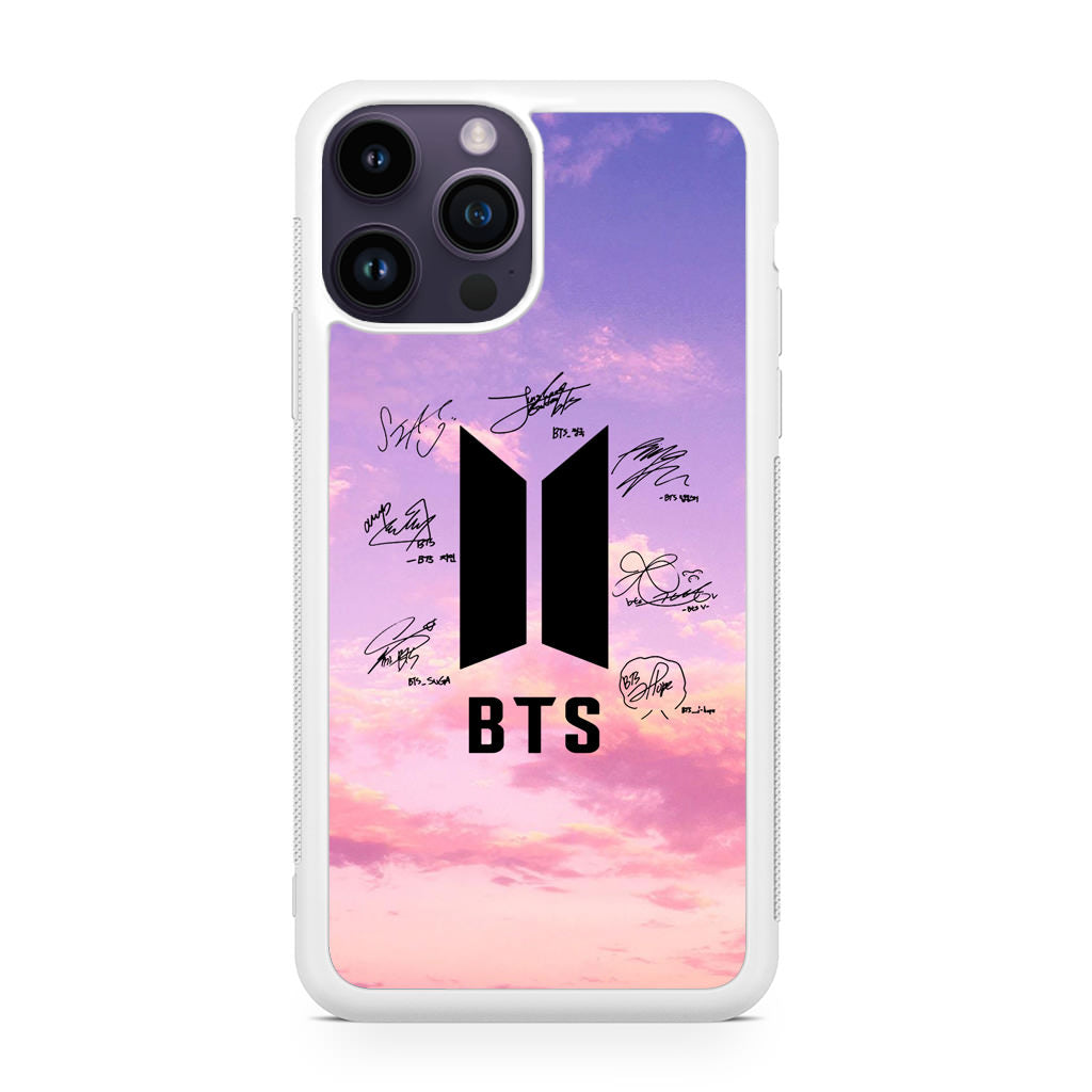 BTS Signature 2 iPhone 14 Pro / 14 Pro Max Case
