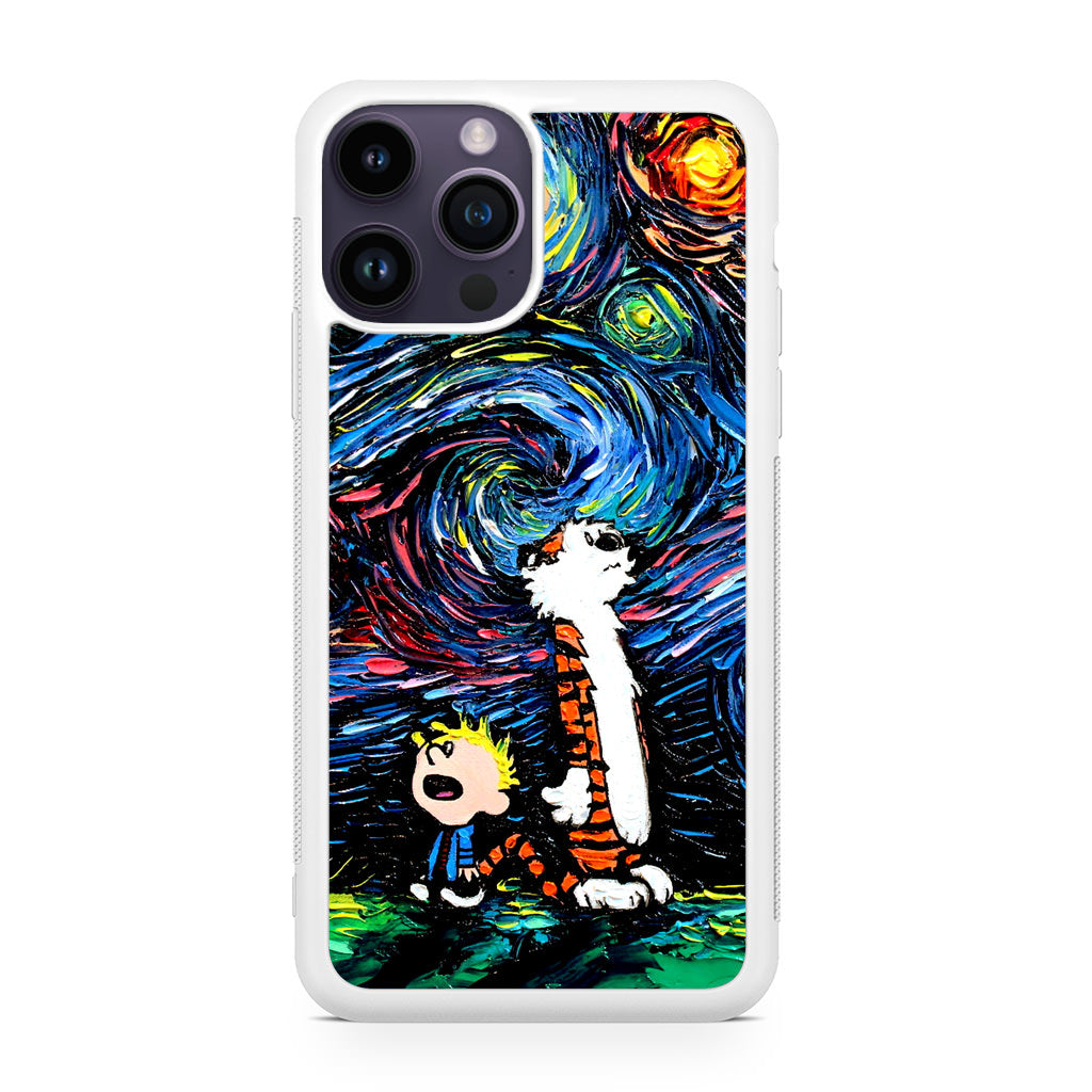 Calvin Art At Starry Night iPhone 14 Pro / 14 Pro Max Case