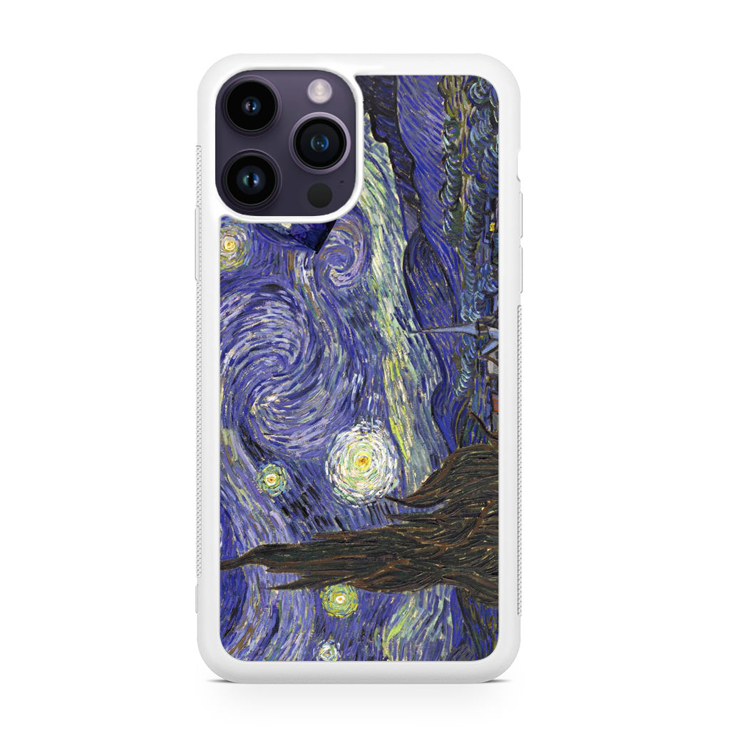 Dr Who Tardis In Van Gogh Starry Night iPhone 14 Pro / 14 Pro Max Case