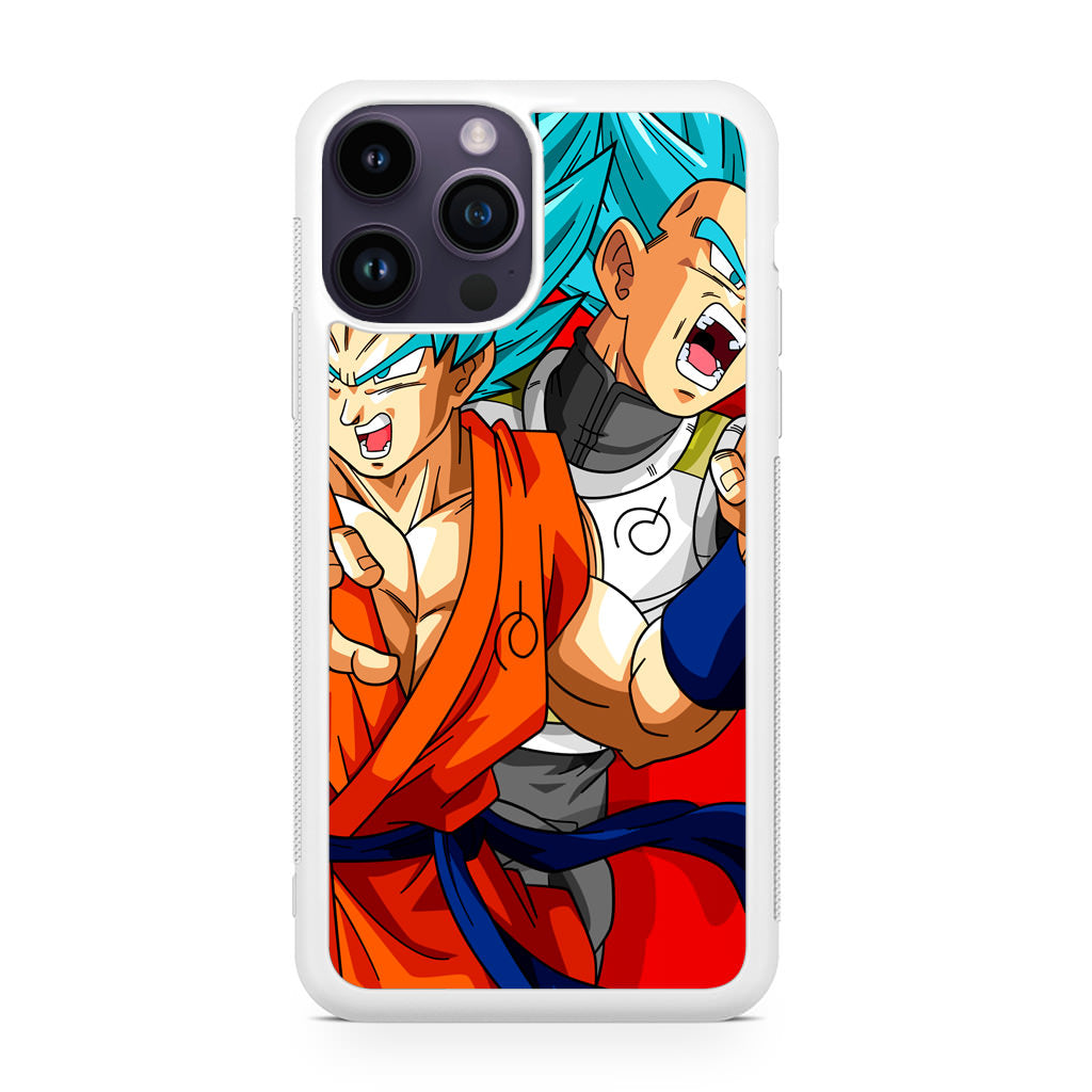 Dragon Ball Super SSGSS Goku And Vegeta iPhone 14 Pro / 14 Pro Max Case