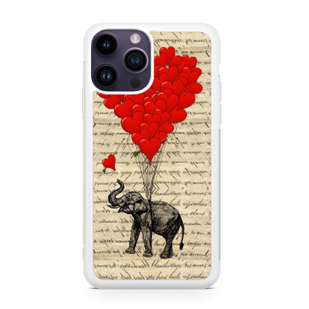 Elephant And Heart iPhone 14 Pro / 14 Pro Max Case