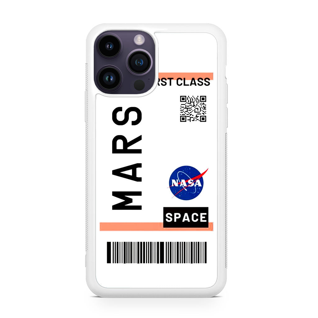 First Class Ticket To Mars iPhone 14 Pro / 14 Pro Max Case