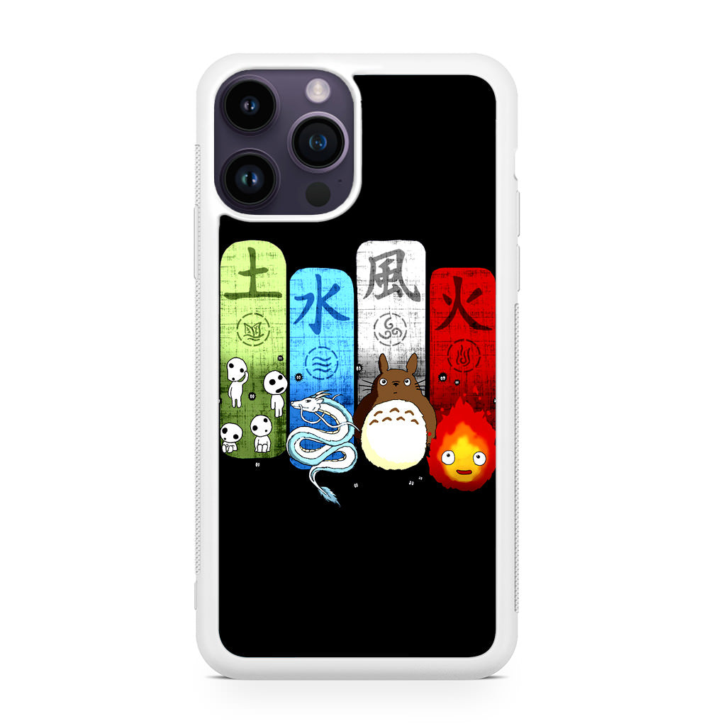 Ghibli Elemental Charms iPhone 15 Pro / 15 Pro Max Case