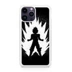 Goku Super Saiyan Black White iPhone 15 Pro / 15 Pro Max Case