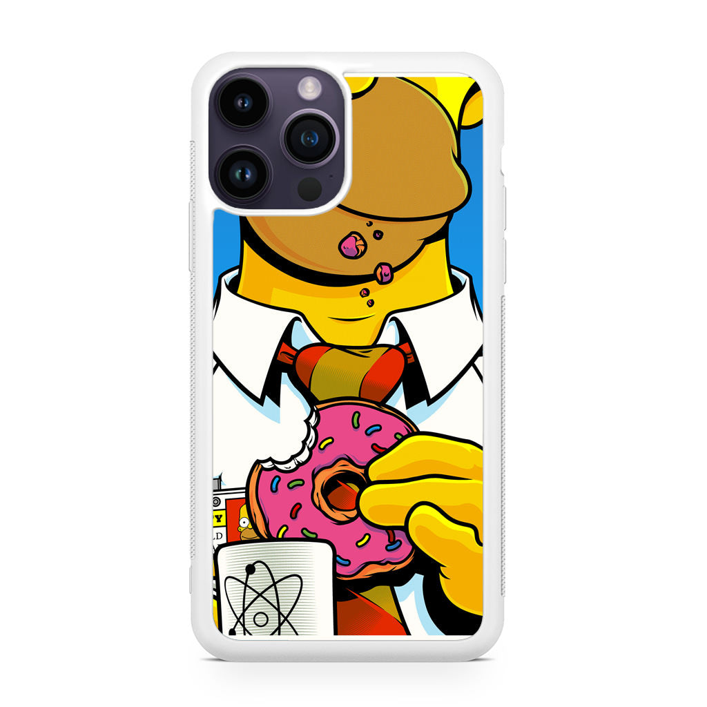 Homer Eats Donut iPhone 14 Pro / 14 Pro Max Case