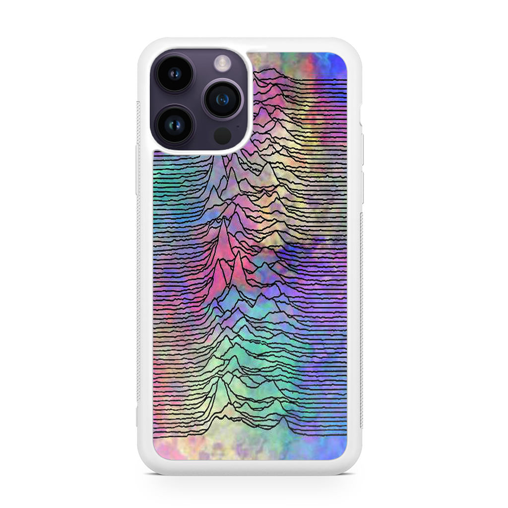 Joy Division Unknown Pleasures Colorful iPhone 14 Pro / 14 Pro Max Case