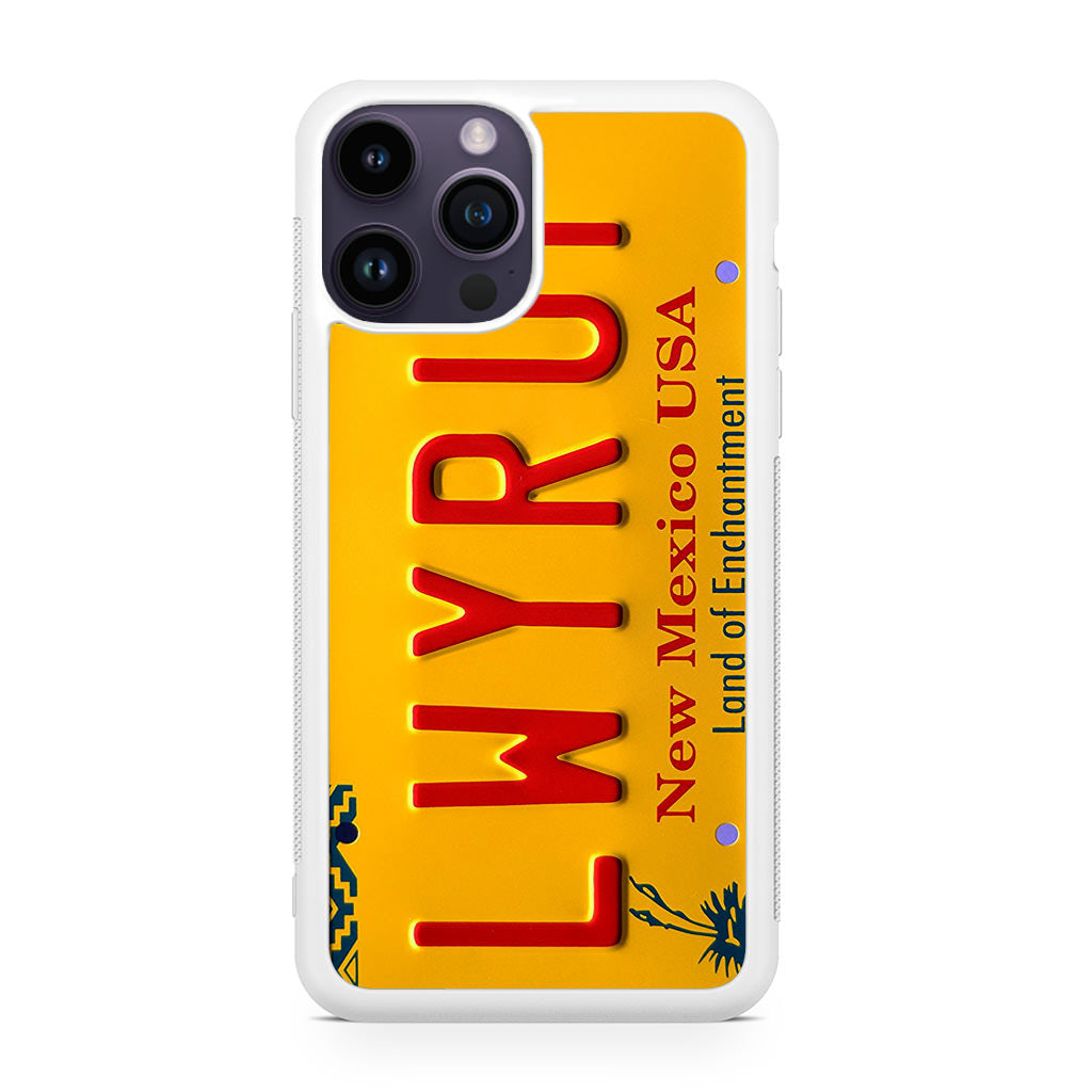 LWYRUP License Plate iPhone 14 Pro / 14 Pro Max Case