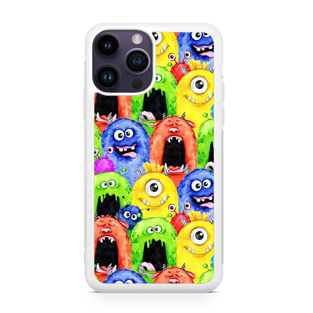 Monster Watercolor Art iPhone 14 Pro / 14 Pro Max Case