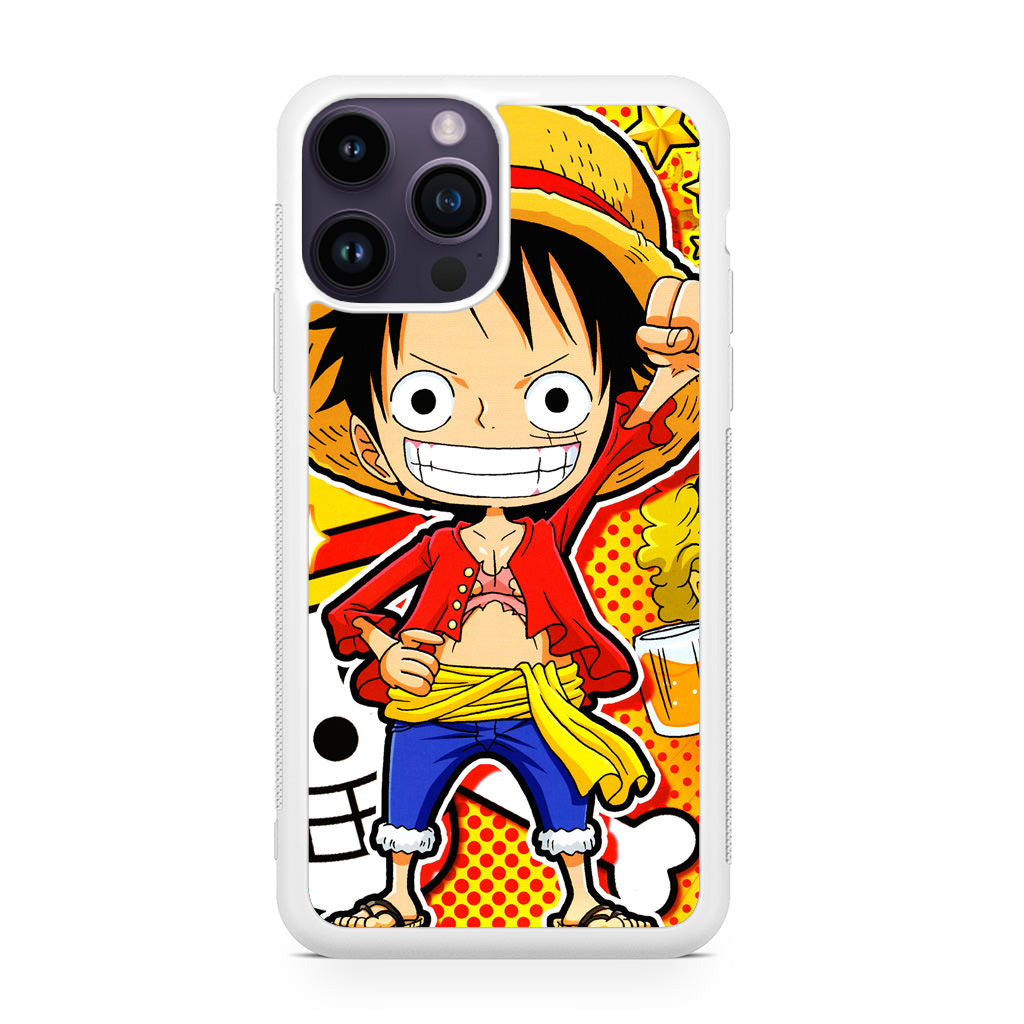 One Piece Cute Luffy iPhone 14 Pro / 14 Pro Max Case