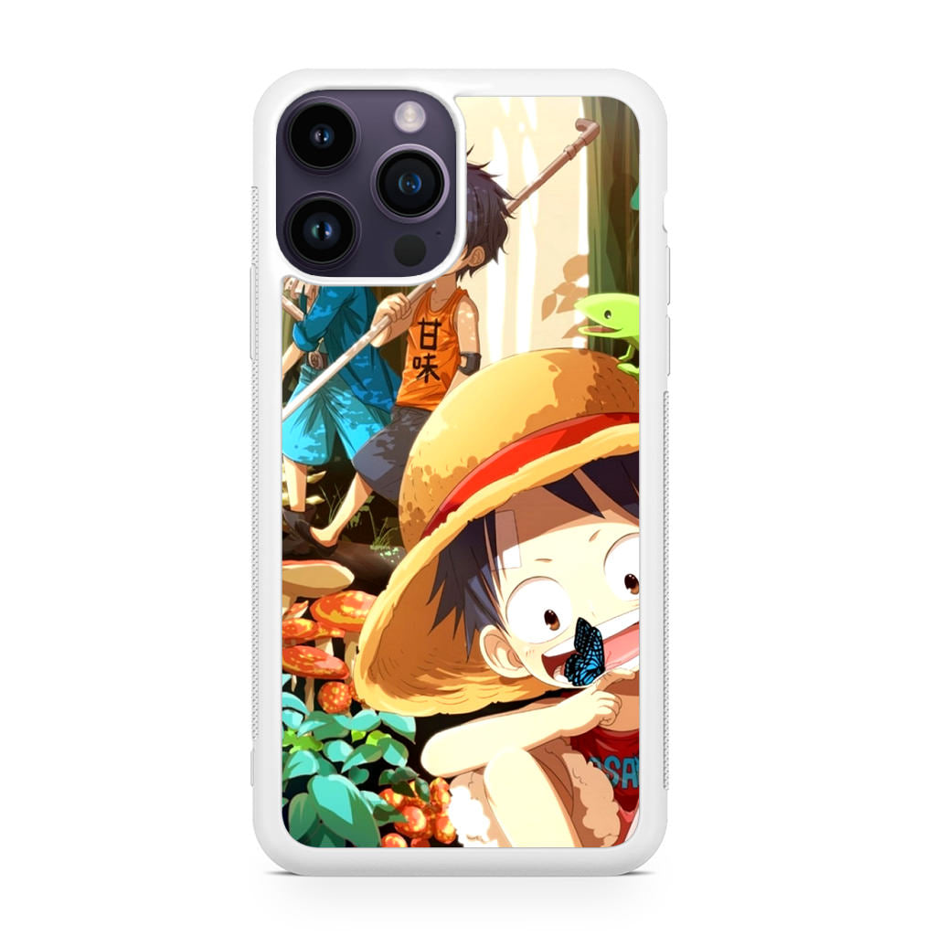 One Piece Little Sabo Ace Luffy Cute iPhone 14 Pro / 14 Pro Max Case