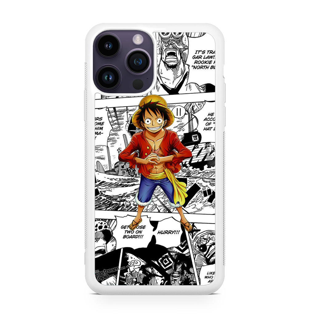 One Piece Luffy Comics iPhone 14 Pro / 14 Pro Max Case