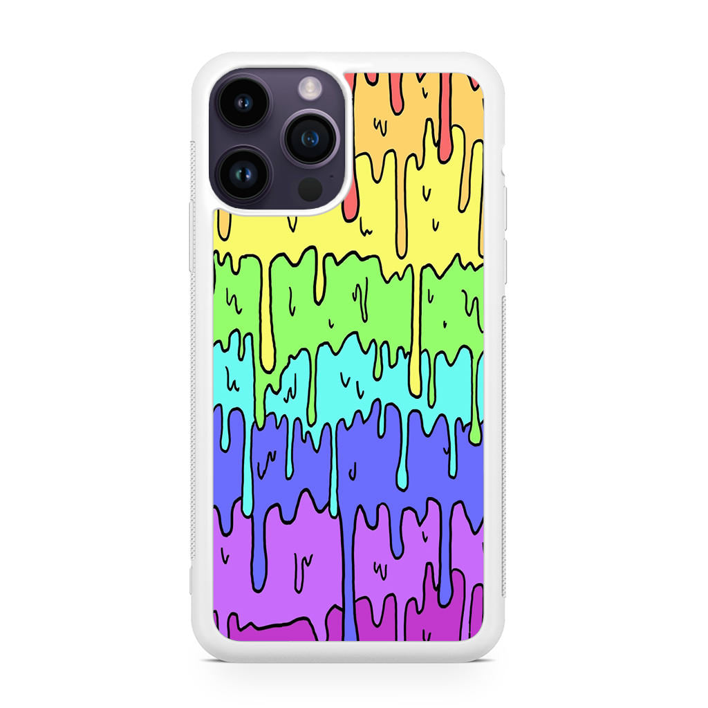 Pastel Kawaii Melting Rainbow iPhone 14 Pro / 14 Pro Max Case