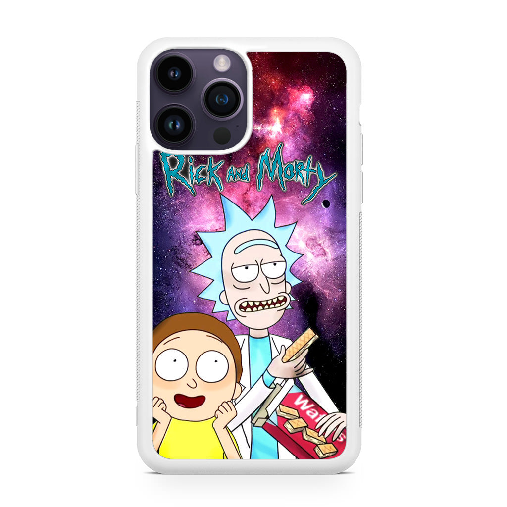 Rick And Morty Nebula Space iPhone 14 Pro / 14 Pro Max Case