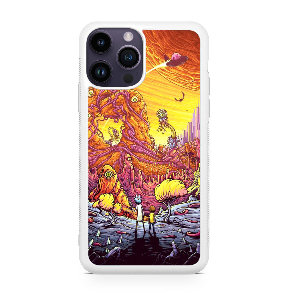 Rick And Morty Alien Planet iPhone 14 Pro / 14 Pro Max Case