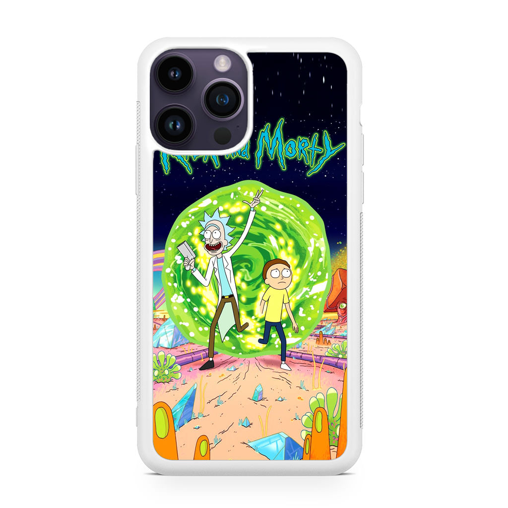 Rick And Morty Portal Gun iPhone 14 Pro / 14 Pro Max Case