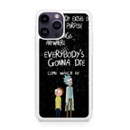 Rick And Morty Quotes iPhone 14 Pro / 14 Pro Max Case