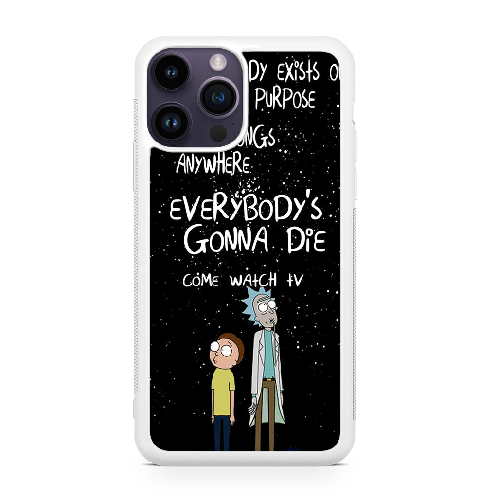 Rick And Morty Quotes iPhone 14 Pro / 14 Pro Max Case