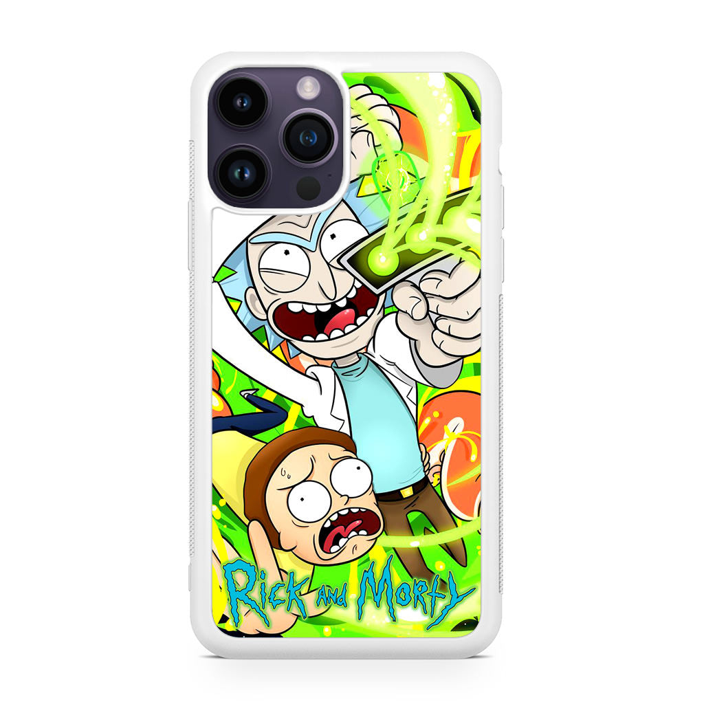 Rick And Morty Shoot Portal Gun iPhone 14 Pro / 14 Pro Max Case