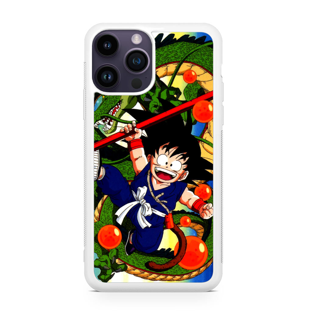 Shenlong And Little Goku Dragon Ball iPhone 14 Pro / 14 Pro Max Case