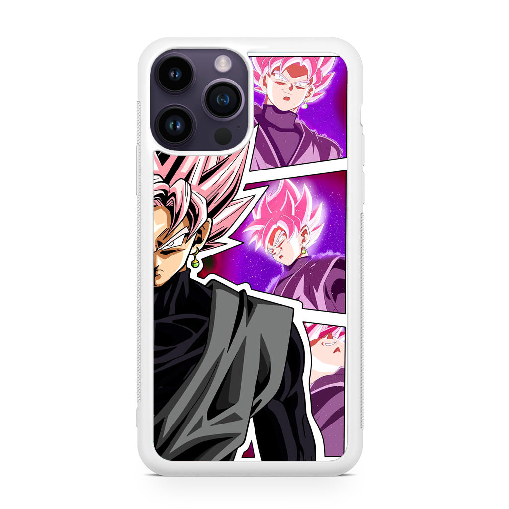 Super Goku Black Rose Collage iPhone 14 Pro / 14 Pro Max Case