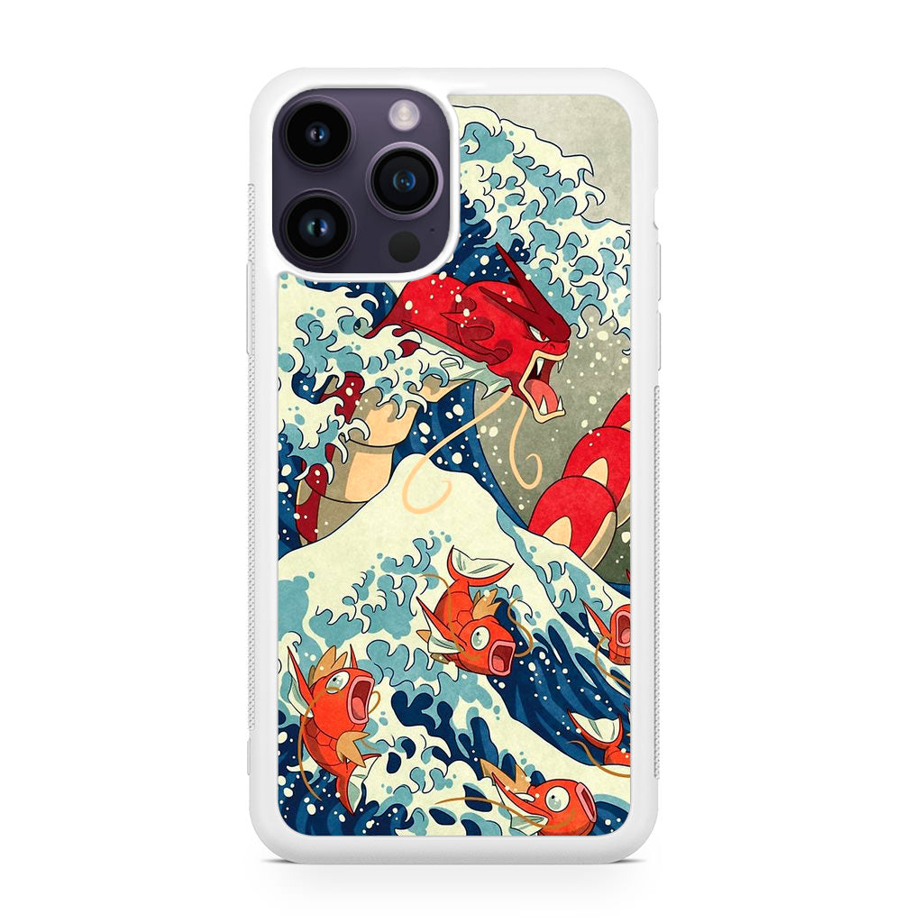 The Great Wave Of Gyarados iPhone 14 Pro / 14 Pro Max Case