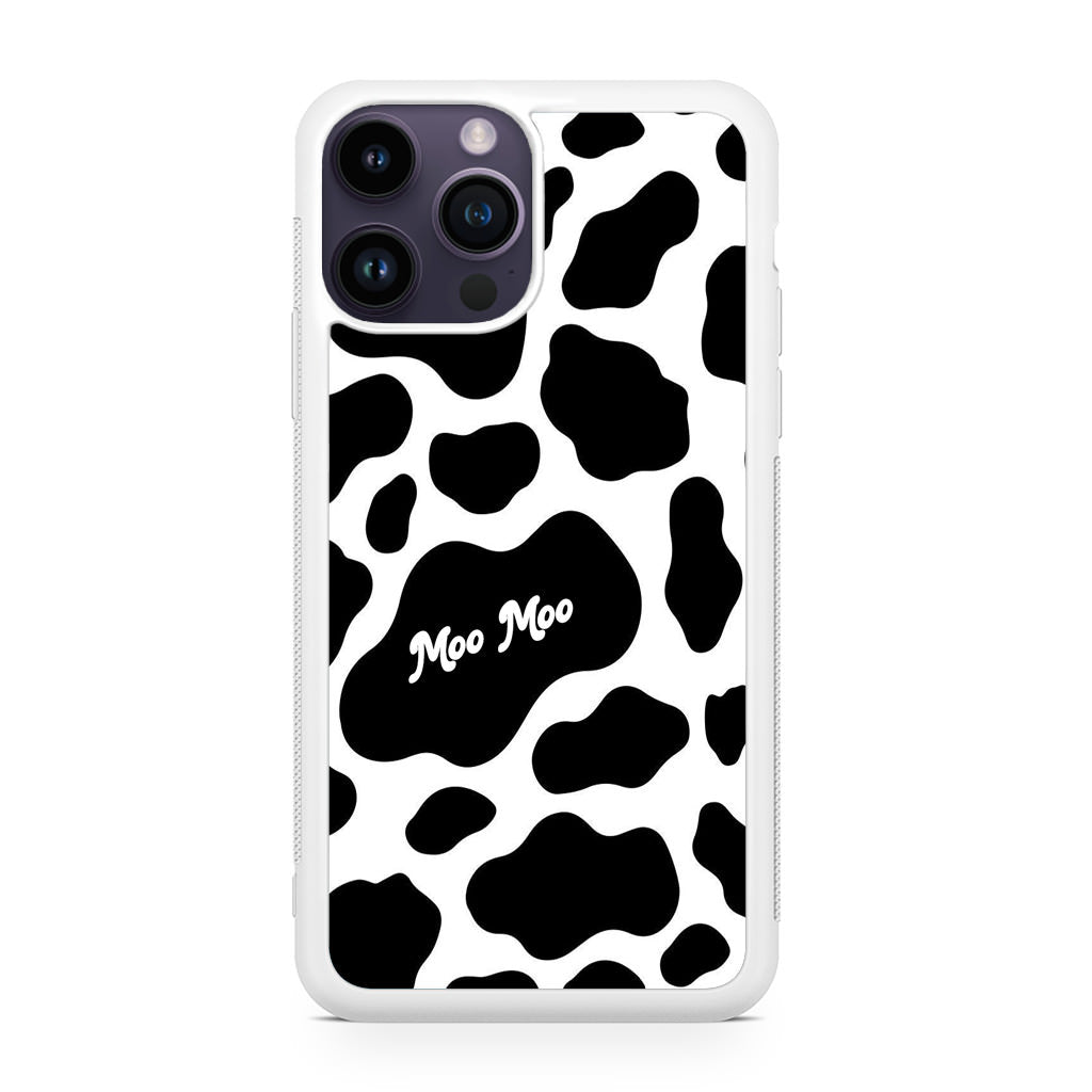 Moo Moo Pattern iPhone 14 Pro / 14 Pro Max Case