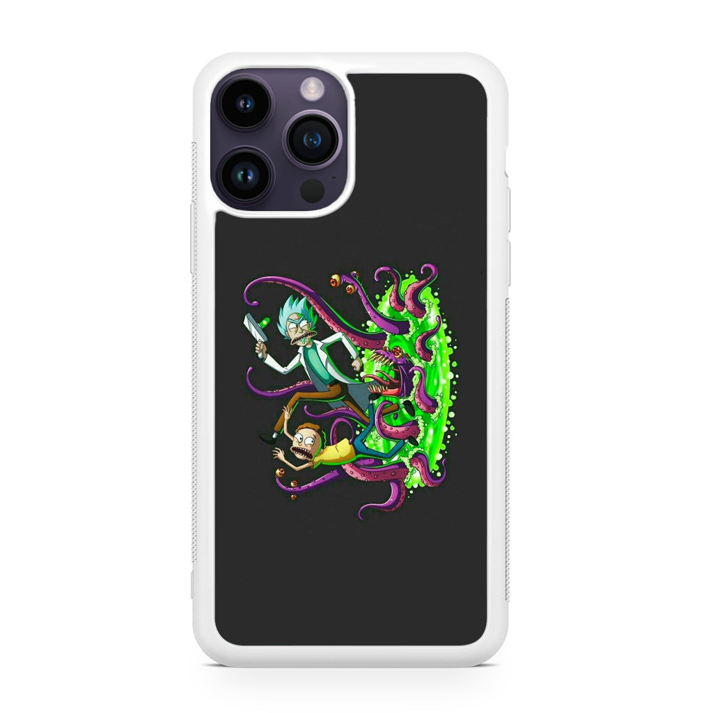 Rick And Morty Pass Through The Portal iPhone 14 Pro / 14 Pro Max Case