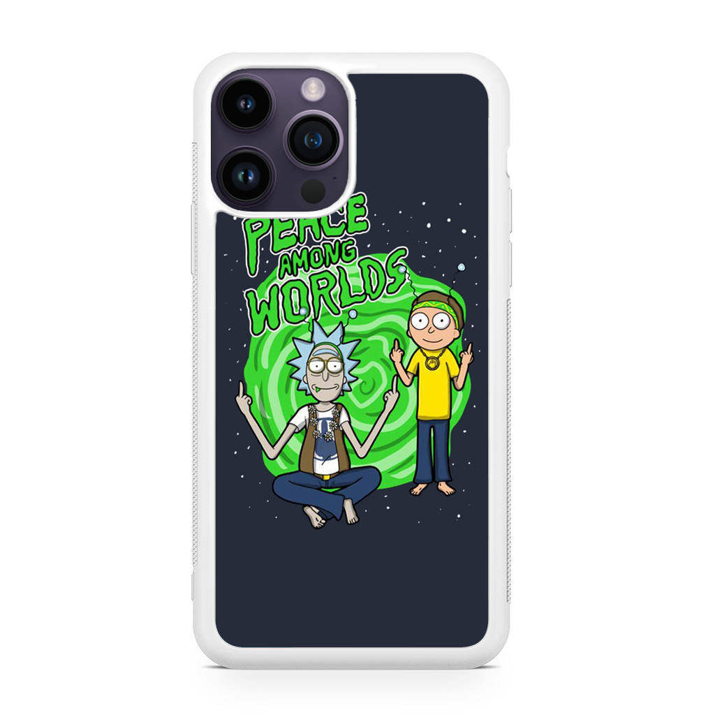 Rick And Morty Peace Among Worlds iPhone 15 Pro / 15 Pro Max Case