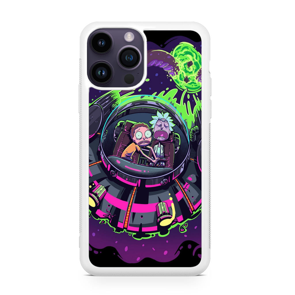 Rick And Morty Spaceship iPhone 15 Pro / 15 Pro Max Case