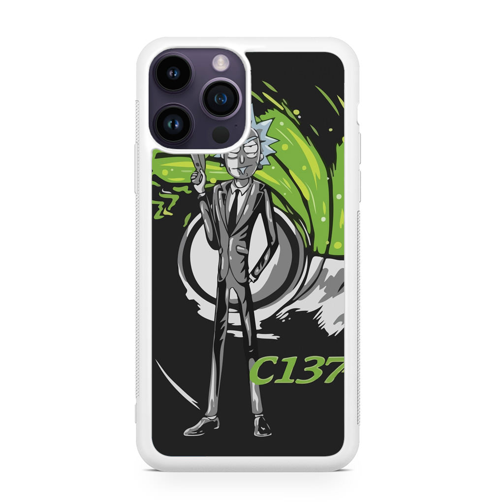 Rick Sanchez Agent C137 iPhone 14 Pro / 14 Pro Max Case