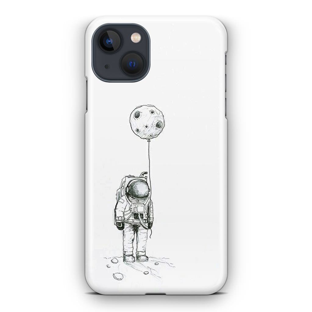 Astronaut Moon Balloon iPhone 14 / 14 Plus Case