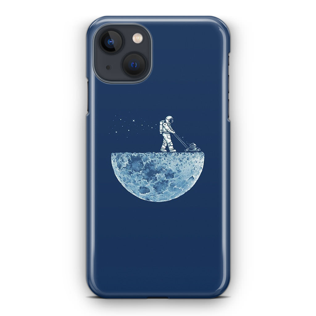 Astronaut Mowing The Moon iPhone 14 / 14 Plus Case