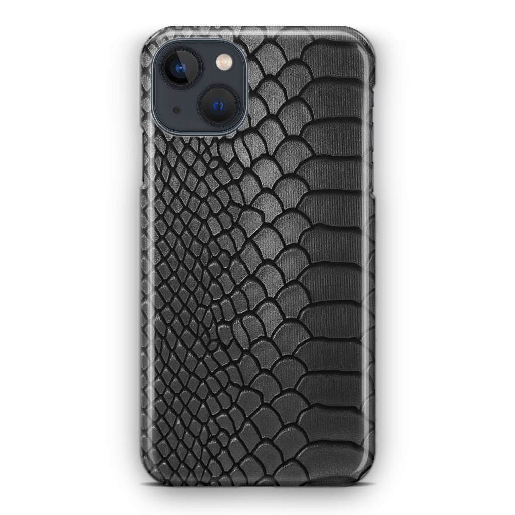 Black Snake Skin Texture iPhone 14 / 14 Plus Case