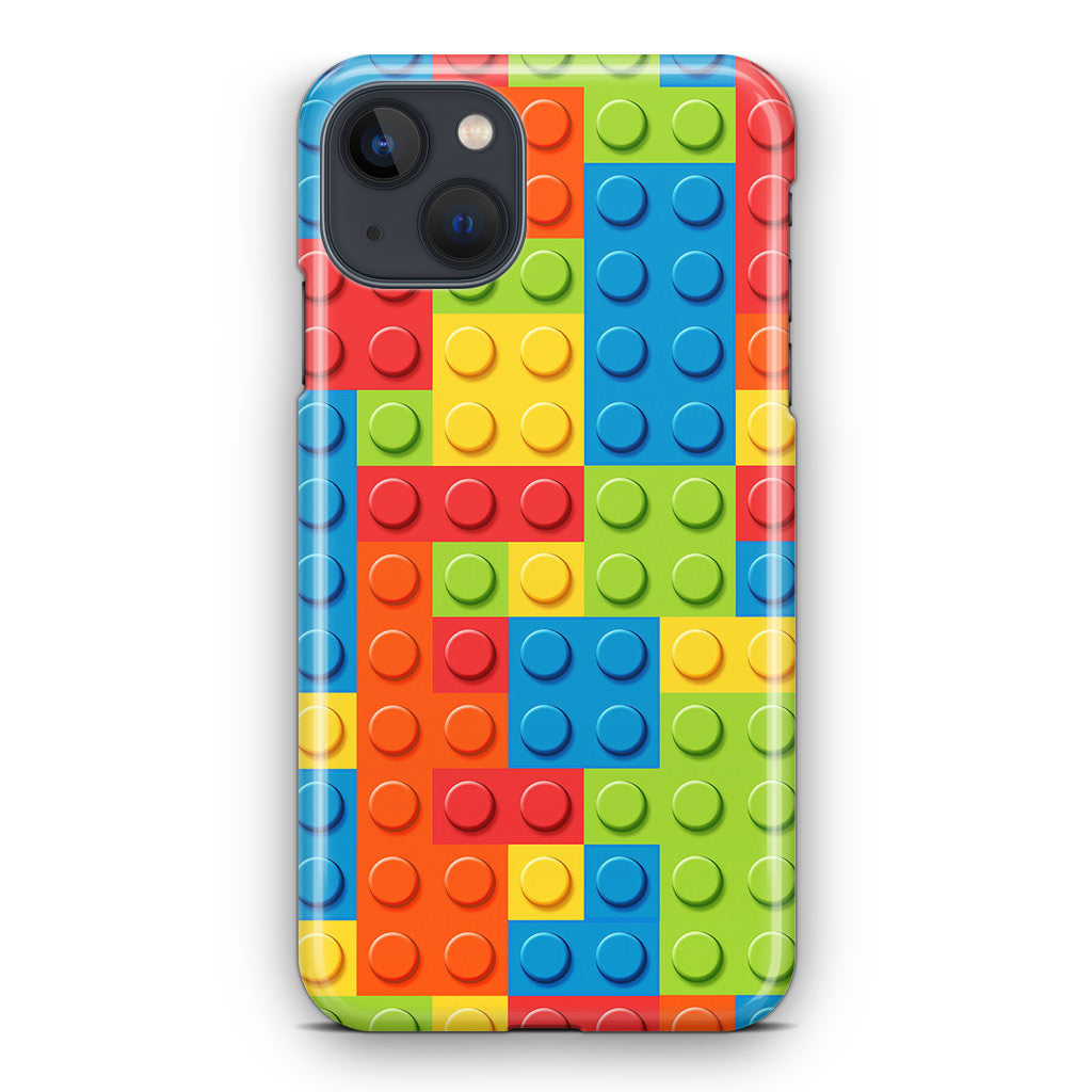 Blocks Rainbow Pattern iPhone 14 / 14 Plus Case