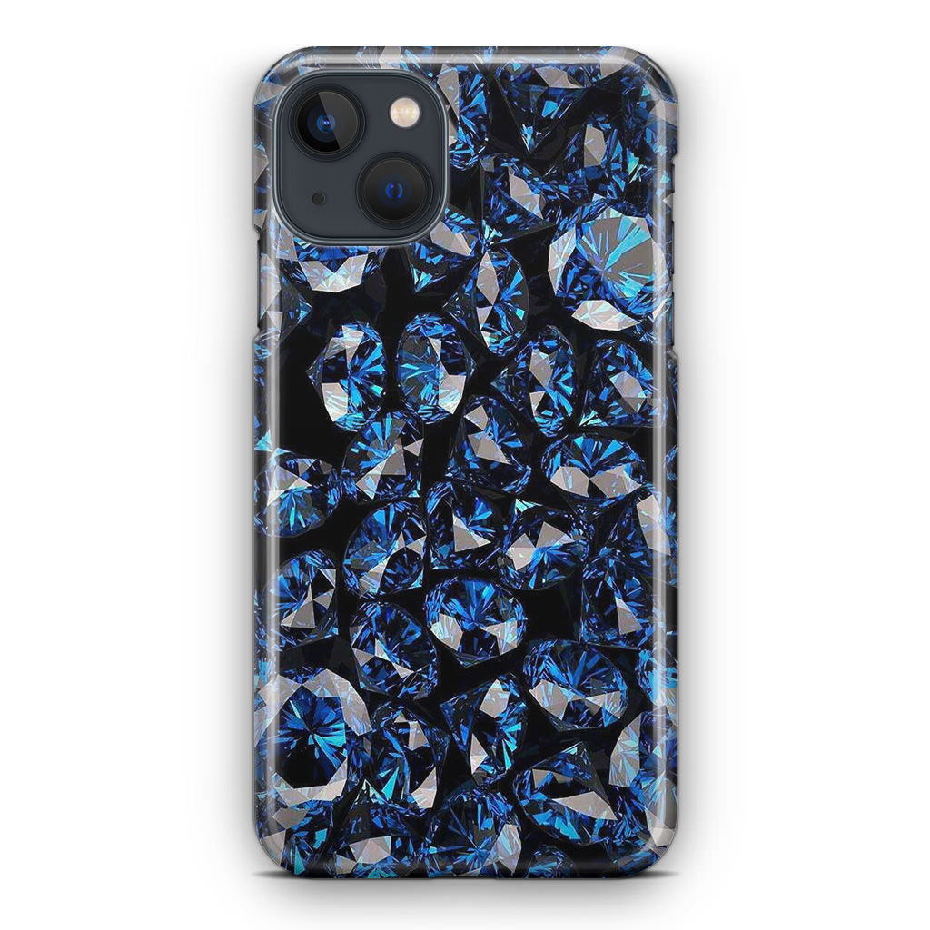 Blue Diamonds Pattern iPhone 14 / 14 Plus Case