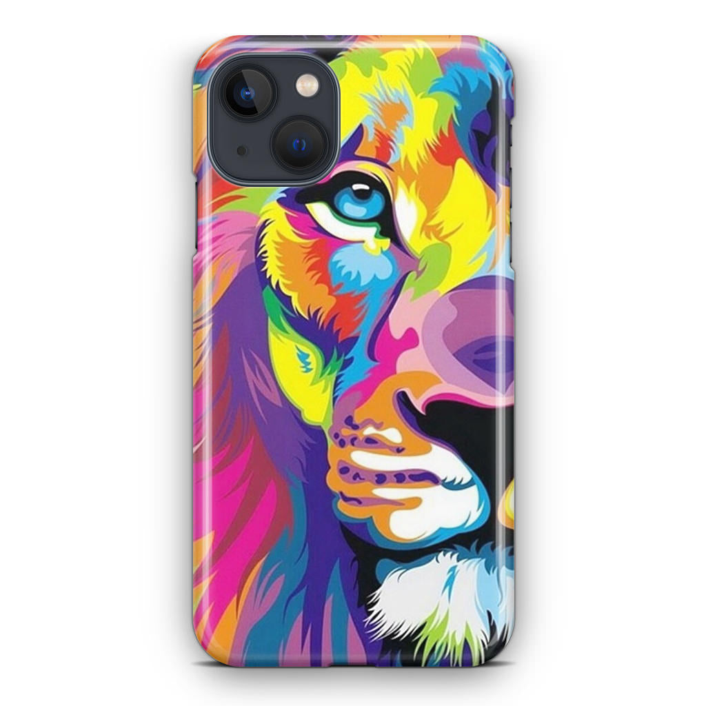 Colorful Lion iPhone 14 / 14 Plus Case