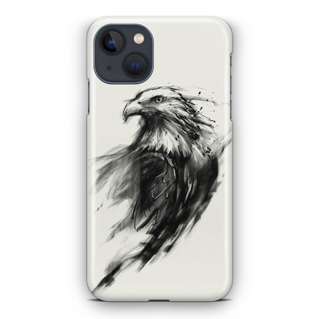 Eagle Art Black Ink iPhone 14 / 14 Plus Case