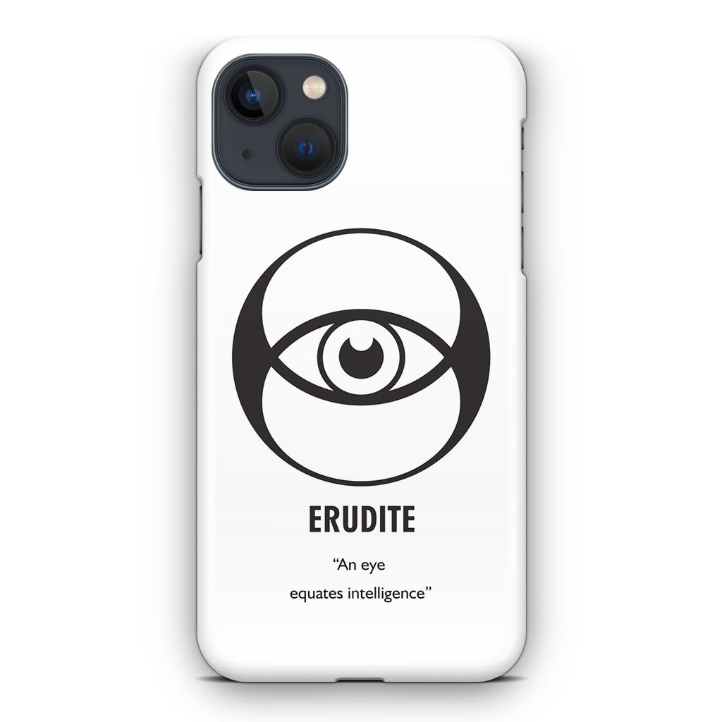 Erudite Divergent Faction iPhone 14 / 14 Plus Case